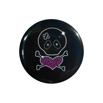 SKULL N BONES PIN BADGE