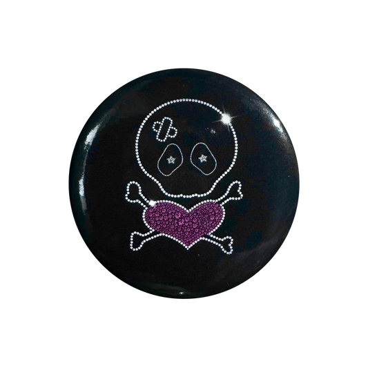 SKULL N BONES PIN BADGE